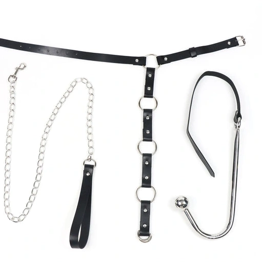 EverydayUse Hook Kinky Leash with Anal 5853 and Collar 1008